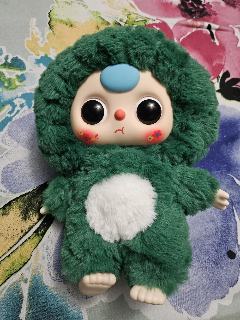 [Authentic] Baby Three 400% V1 Plush -Green Dino